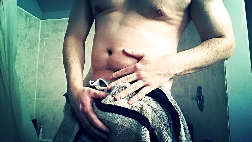 18P A warm shower after a great workout.