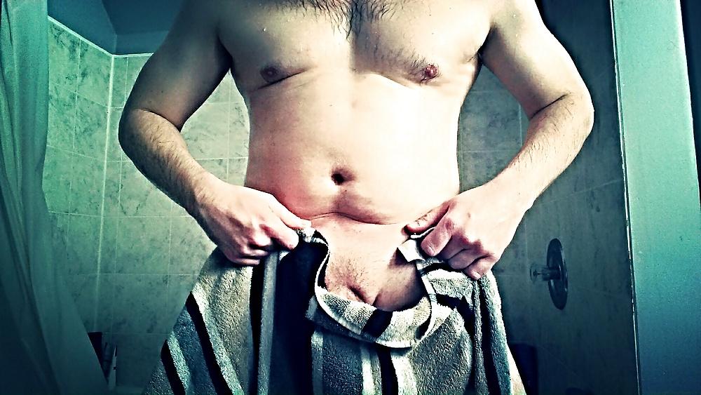 18P A warm shower after a great workout.
