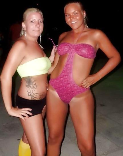 25P Blonde teen bitch slut bikini thong bww beach panties horny