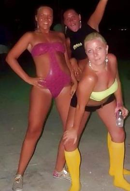 25P Blonde teen bitch slut bikini thong bww beach panties horny