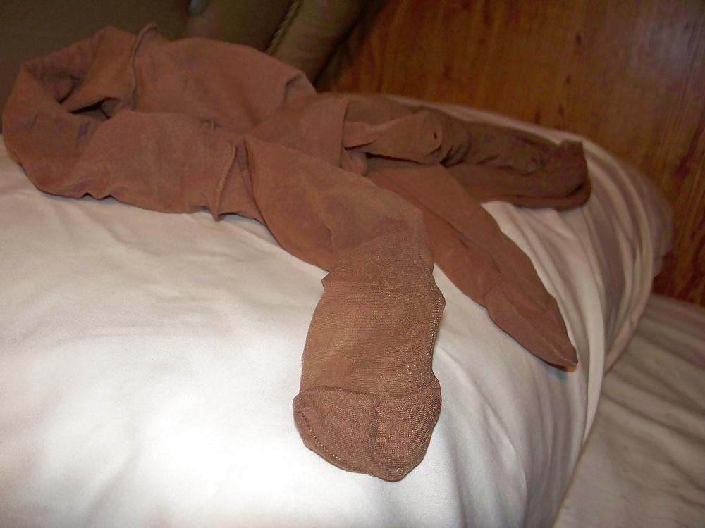 6P My tights pantyhose nylons stockings drying 