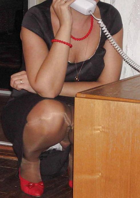 25P Nylon upskirt 19