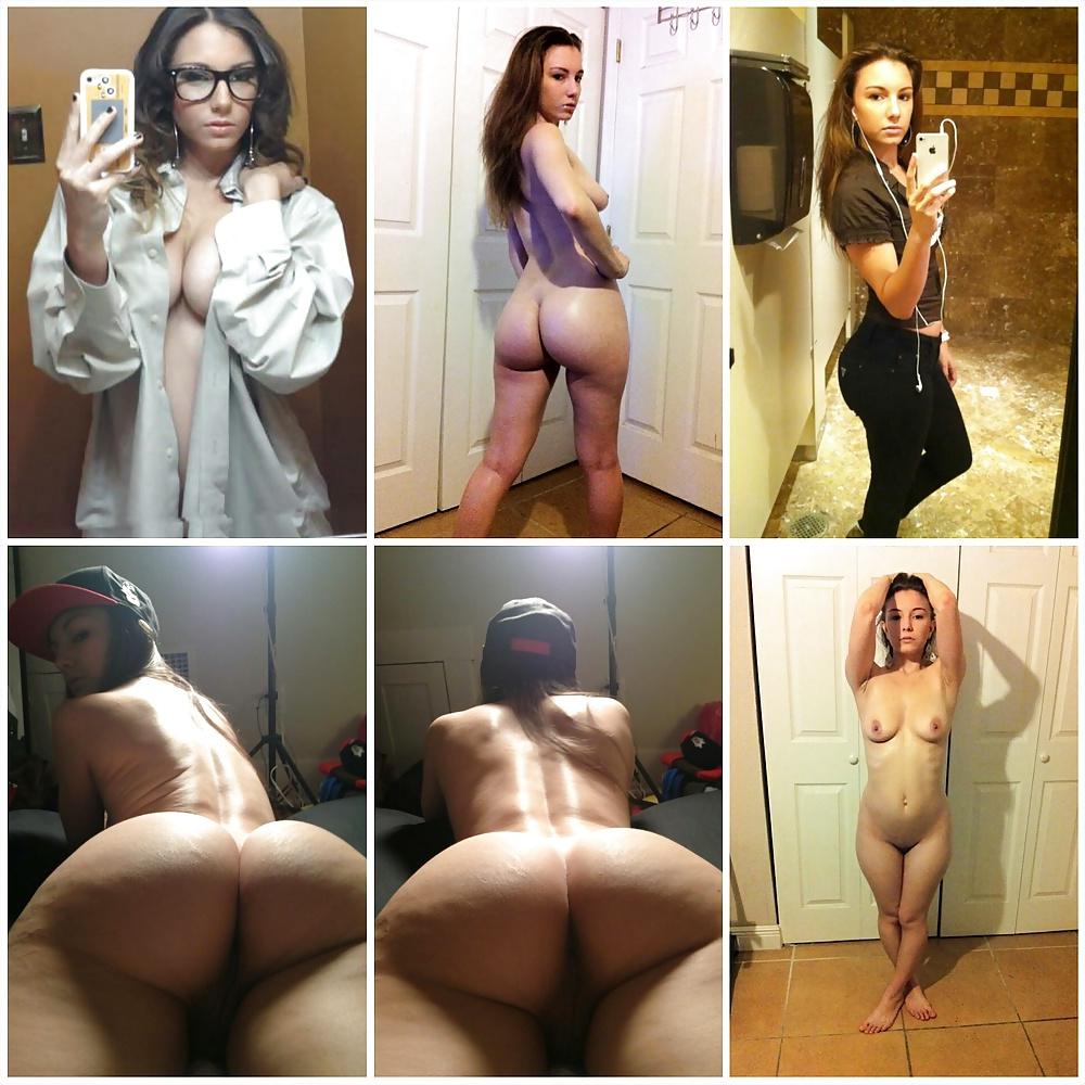 19P Teen selfies dressed undressed