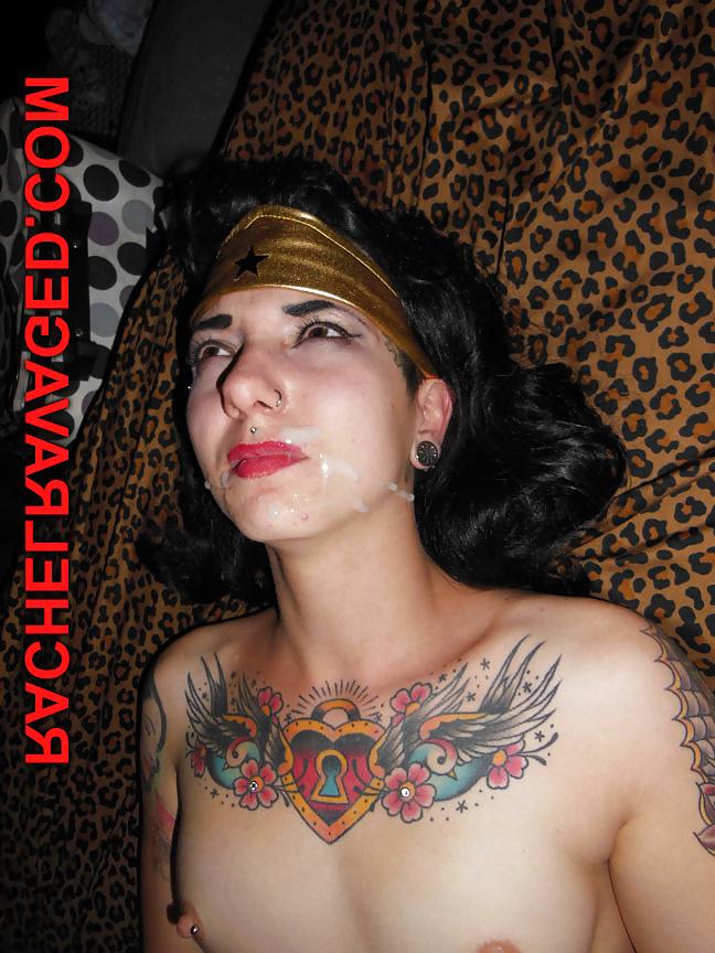 13P Rachel face fucked as Wonder Woman!