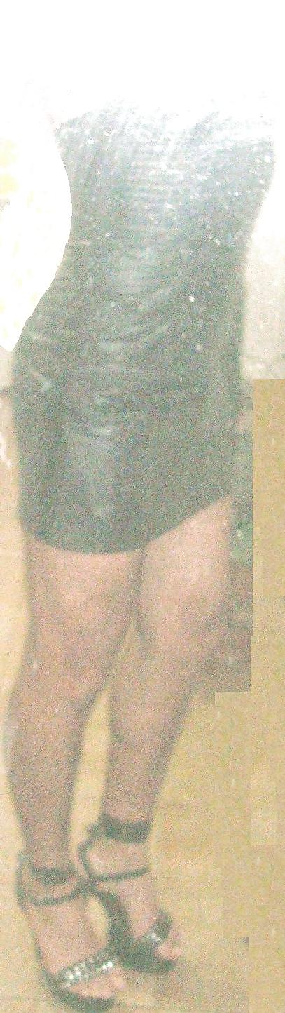 15P Tight leather dress!!!