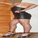 15P Tight leather dress!!!