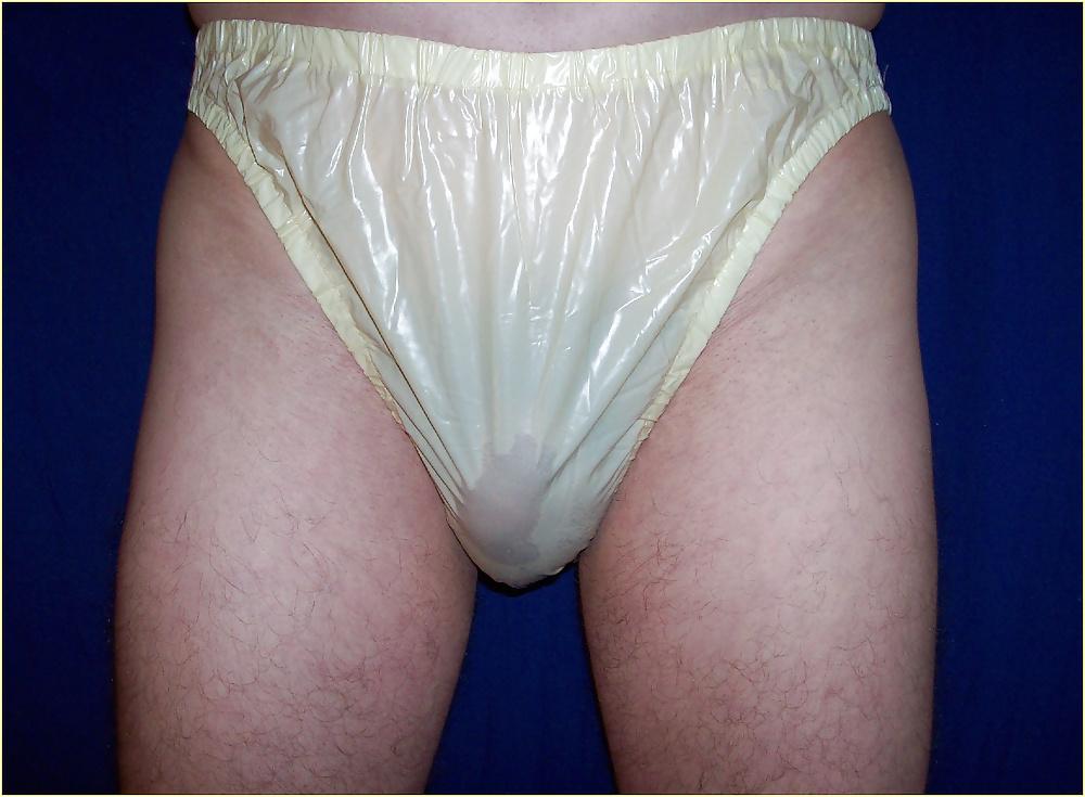25P Men in plastic pants