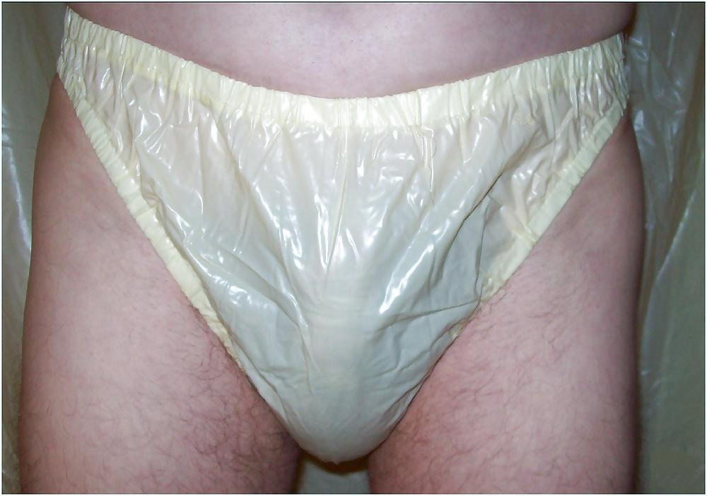 25P Men in plastic pants