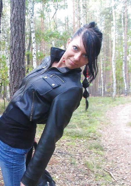 25P Leather bolero Girls from the web