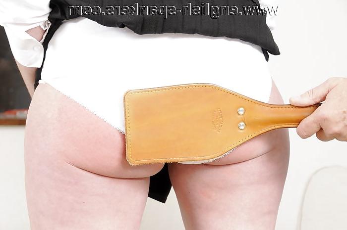 25P Sarah in schoolgirl white panties punished.