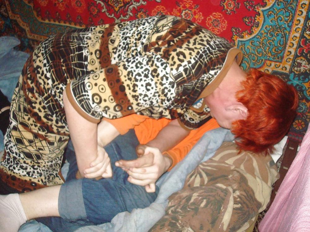 11P A woman and a young guy. Funny game!  