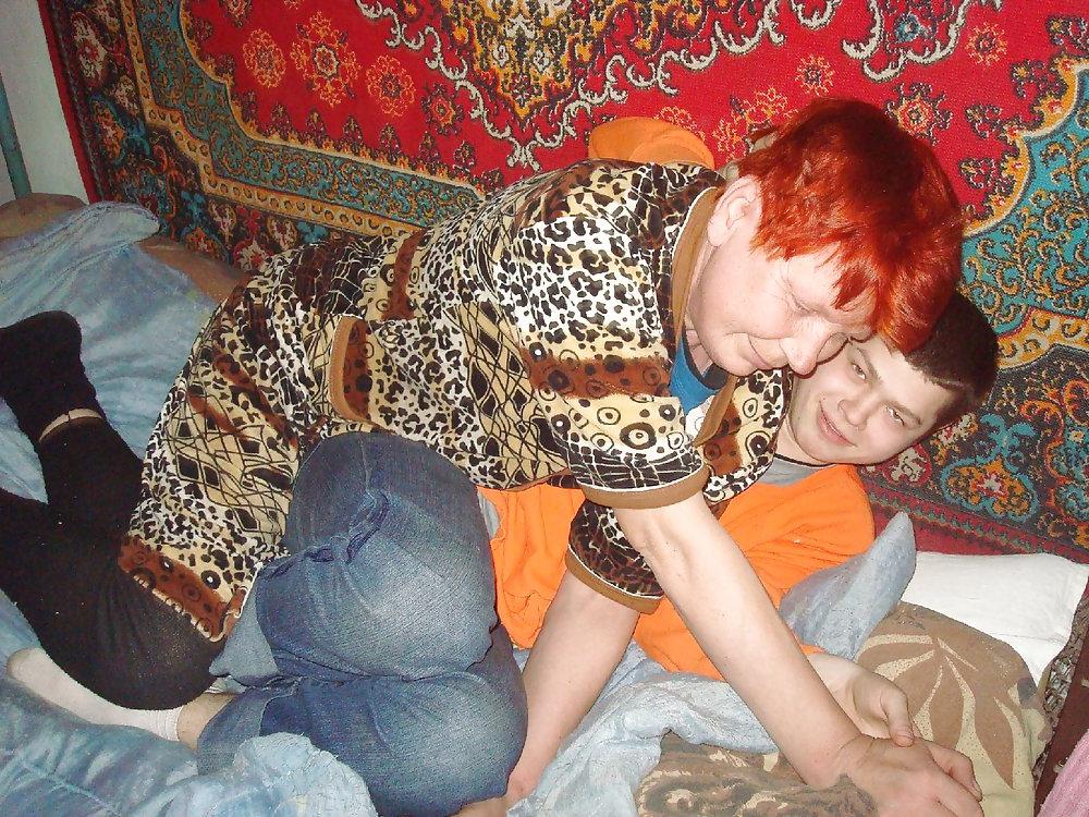 11P A woman and a young guy. Funny game!  