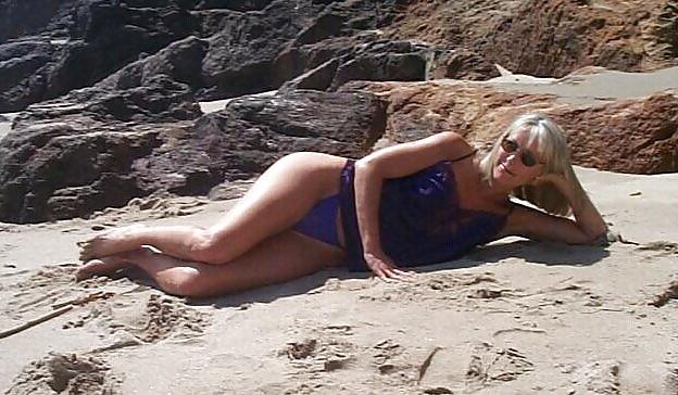 24P Sexy Mature Anne in a Beach Lingerie Show