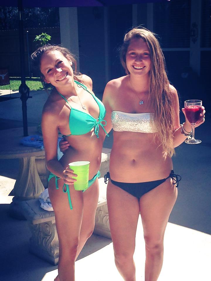 25P Facebook teen babes 8 sorority bikini beach party