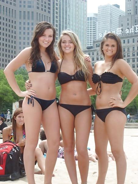 25P Facebook teen babes 8 sorority bikini beach party