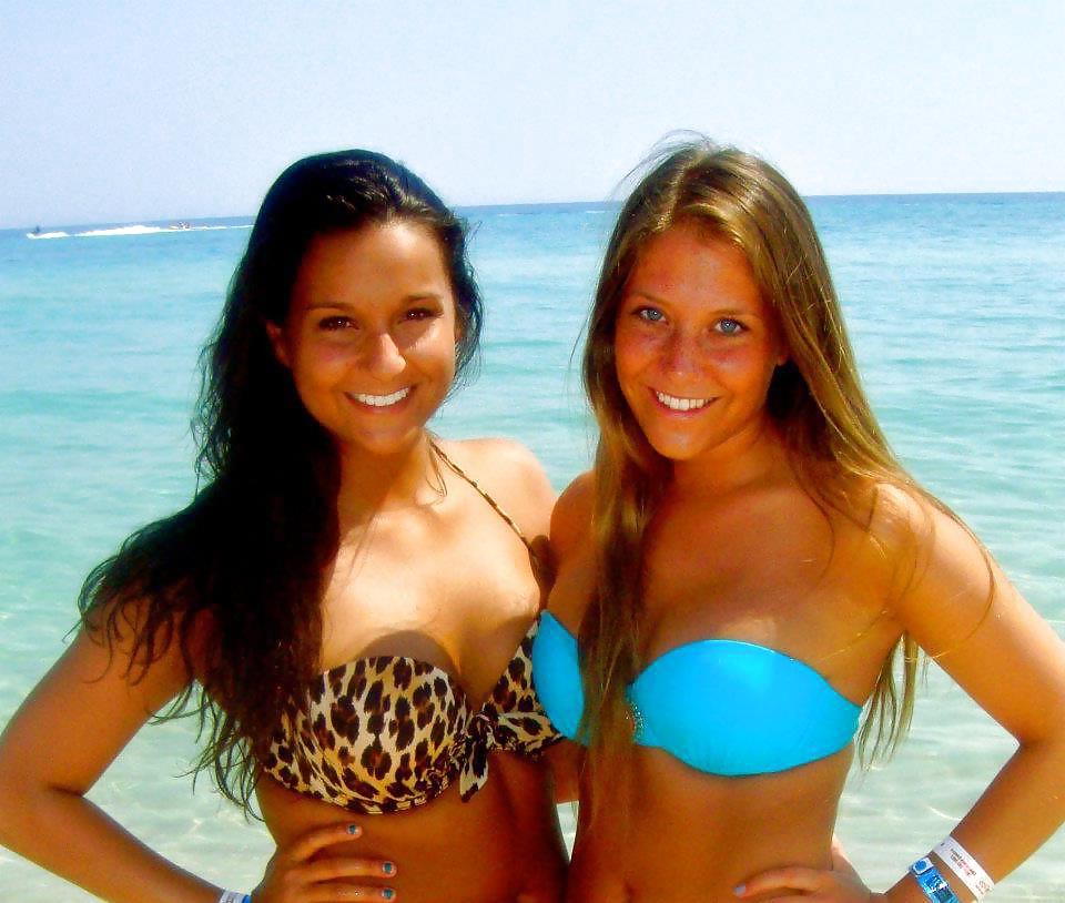 25P Facebook teen babes 8 sorority bikini beach party