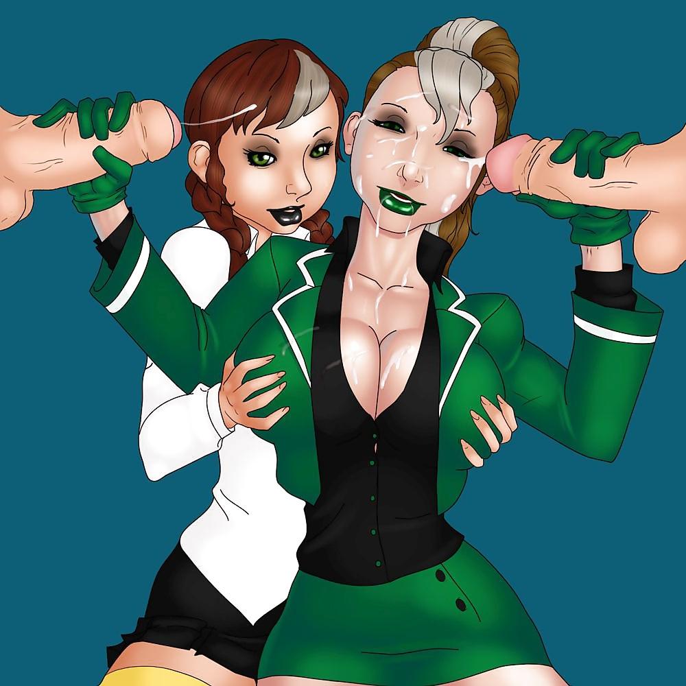 25P Drawn Hits - Toon Tits: Green Horror II