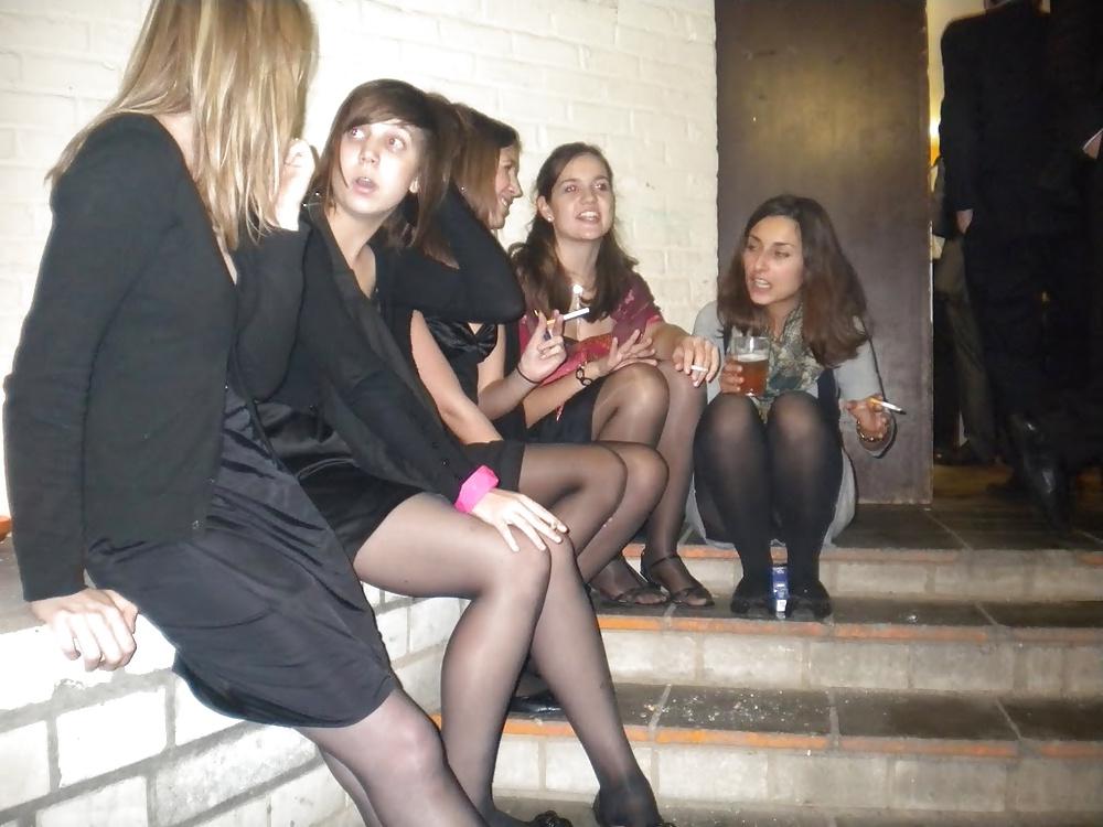 25P Nylon upskirt 15