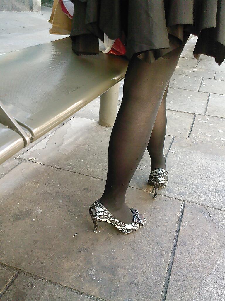 25P Nylon upskirt 15