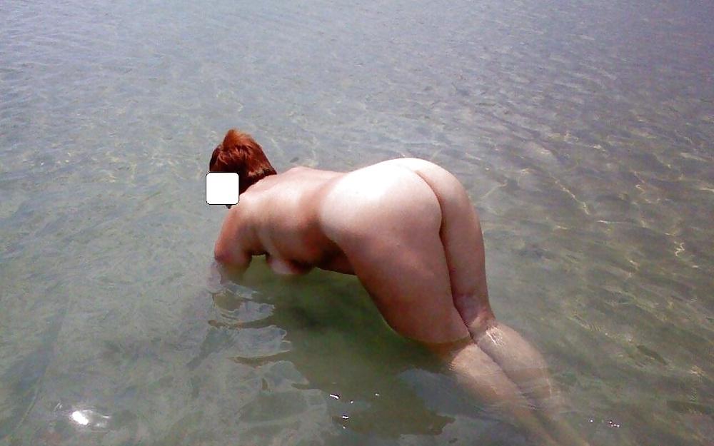 25P Mature women on the beach - 25