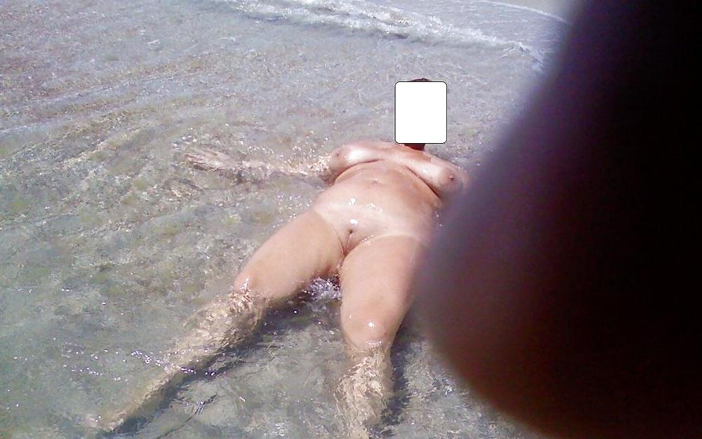 25P Mature women on the beach - 25