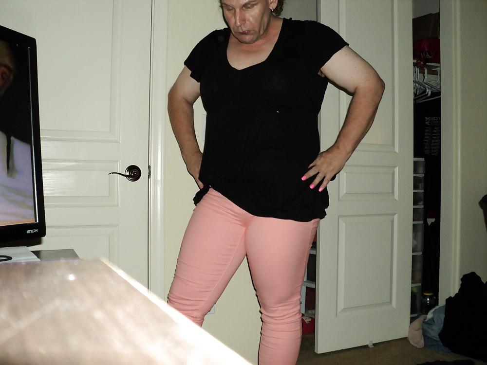 9P Pink pants and heels