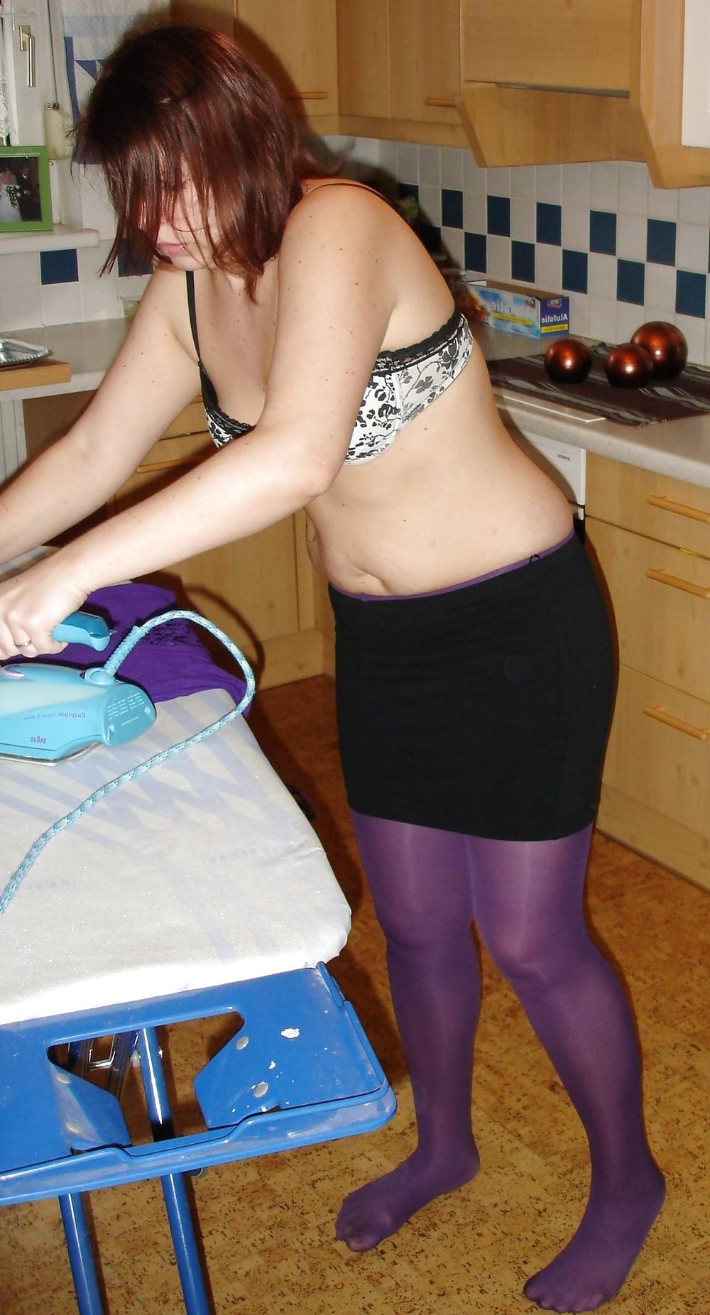 12P Sexy nylon wife