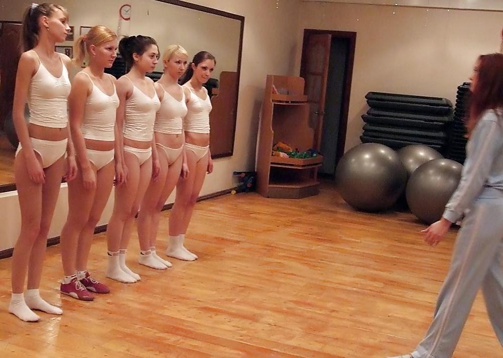 15P White panties gym session.