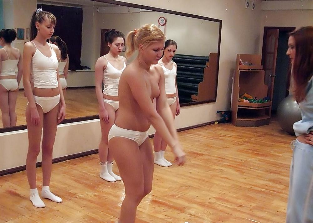 15P White panties gym session.