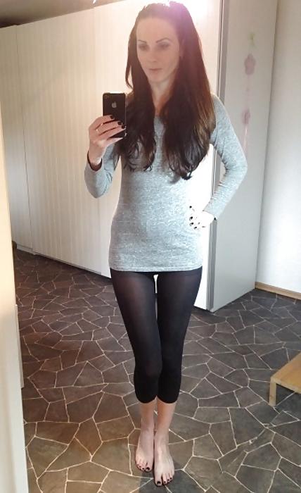 17P Sexy Nylon Leggings Girl 