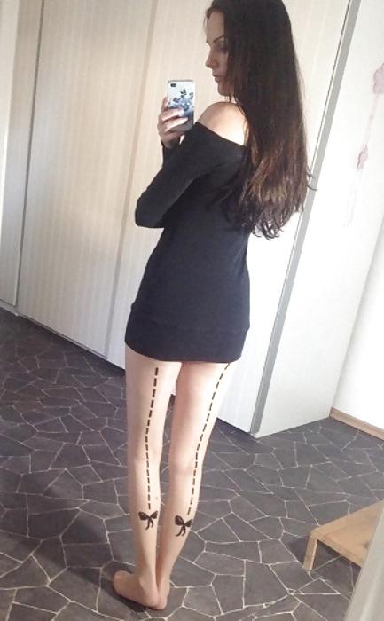 17P Sexy Nylon Leggings Girl 