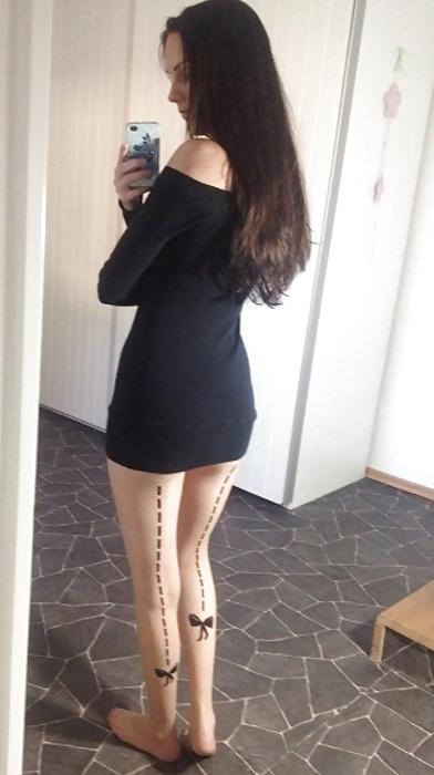 17P Sexy Nylon Leggings Girl 