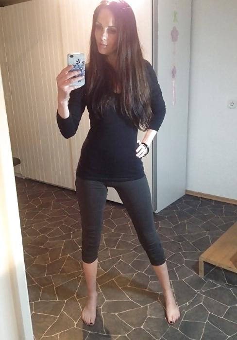 17P Sexy Nylon Leggings Girl 