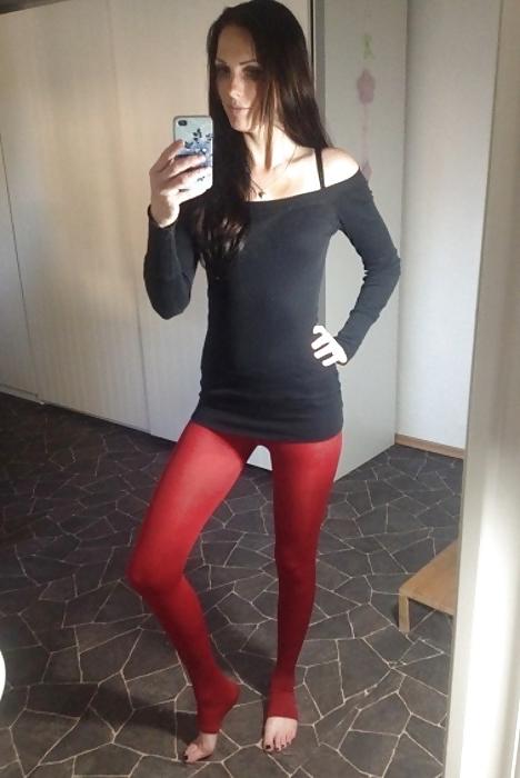 17P Sexy Nylon Leggings Girl 