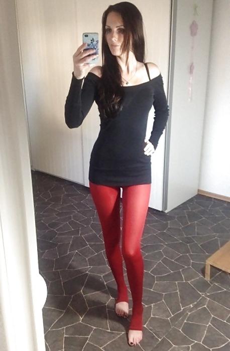 17P Sexy Nylon Leggings Girl 