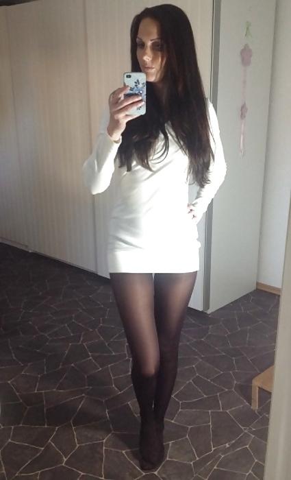 17P Sexy Nylon Leggings Girl 