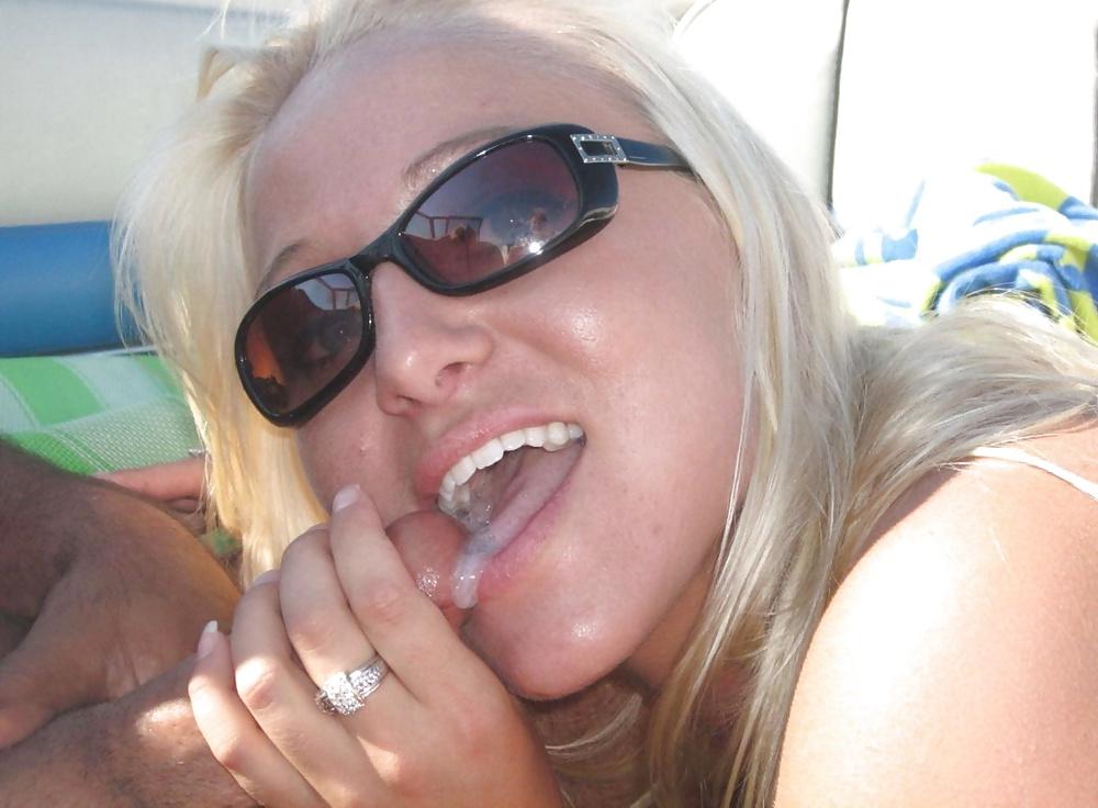 25P Woman eating Cum #1