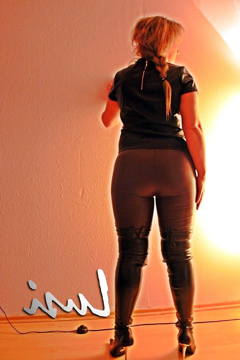 25P Aggresive shiny tight polish mistress     AMAZING Leather