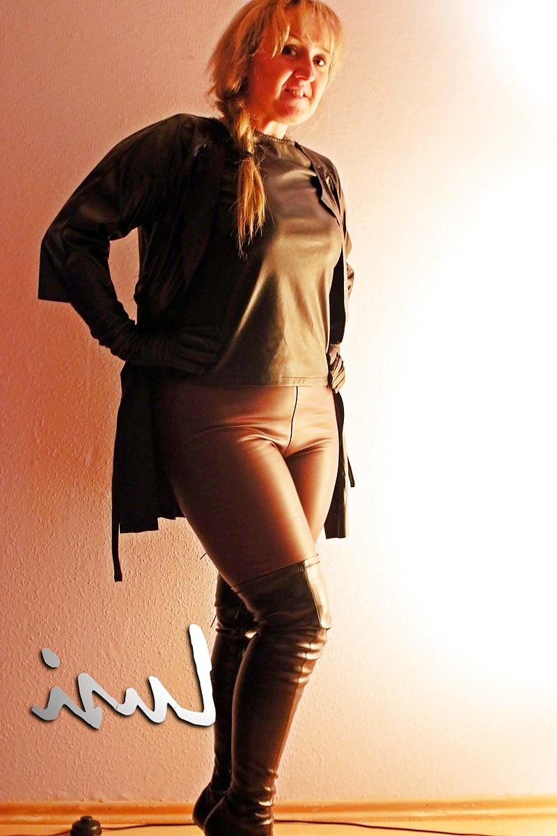 25P Aggresive shiny tight polish mistress     AMAZING Leather