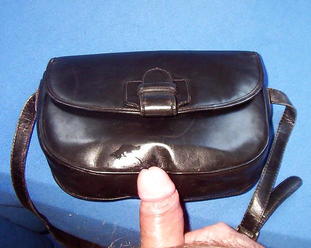 10P Fucking black leather purses