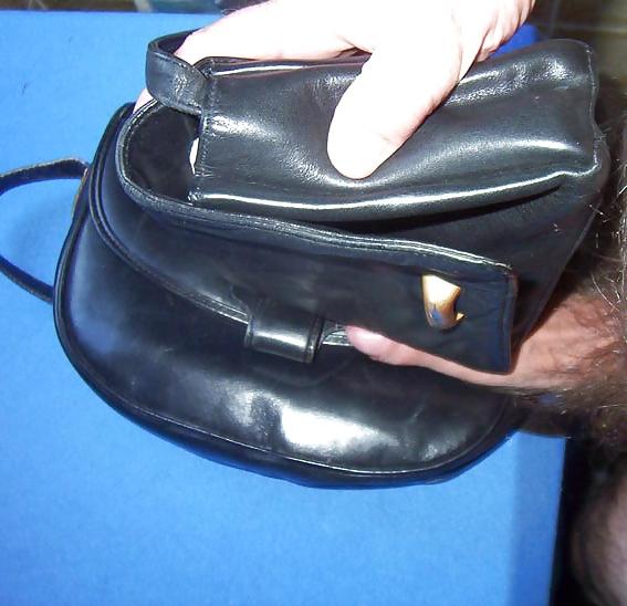 10P Fucking black leather purses