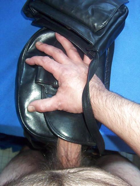 10P Fucking black leather purses