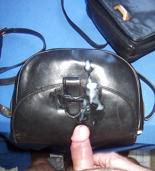 10P Fucking black leather purses
