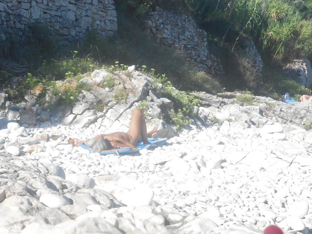 4P Best granny on Croatian nude beach