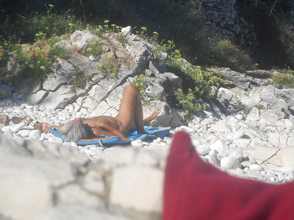 4P Best granny on Croatian nude beach