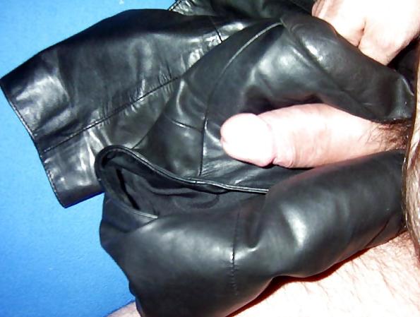24P Black leather jacket 2