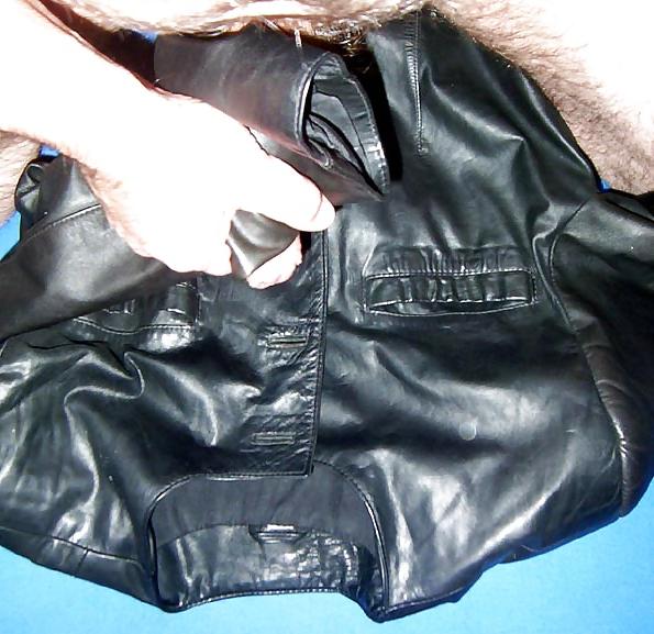 24P Black leather jacket 2