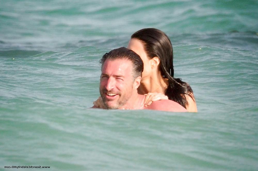 25P Jaime Murray Topless On The Beach in Mexico