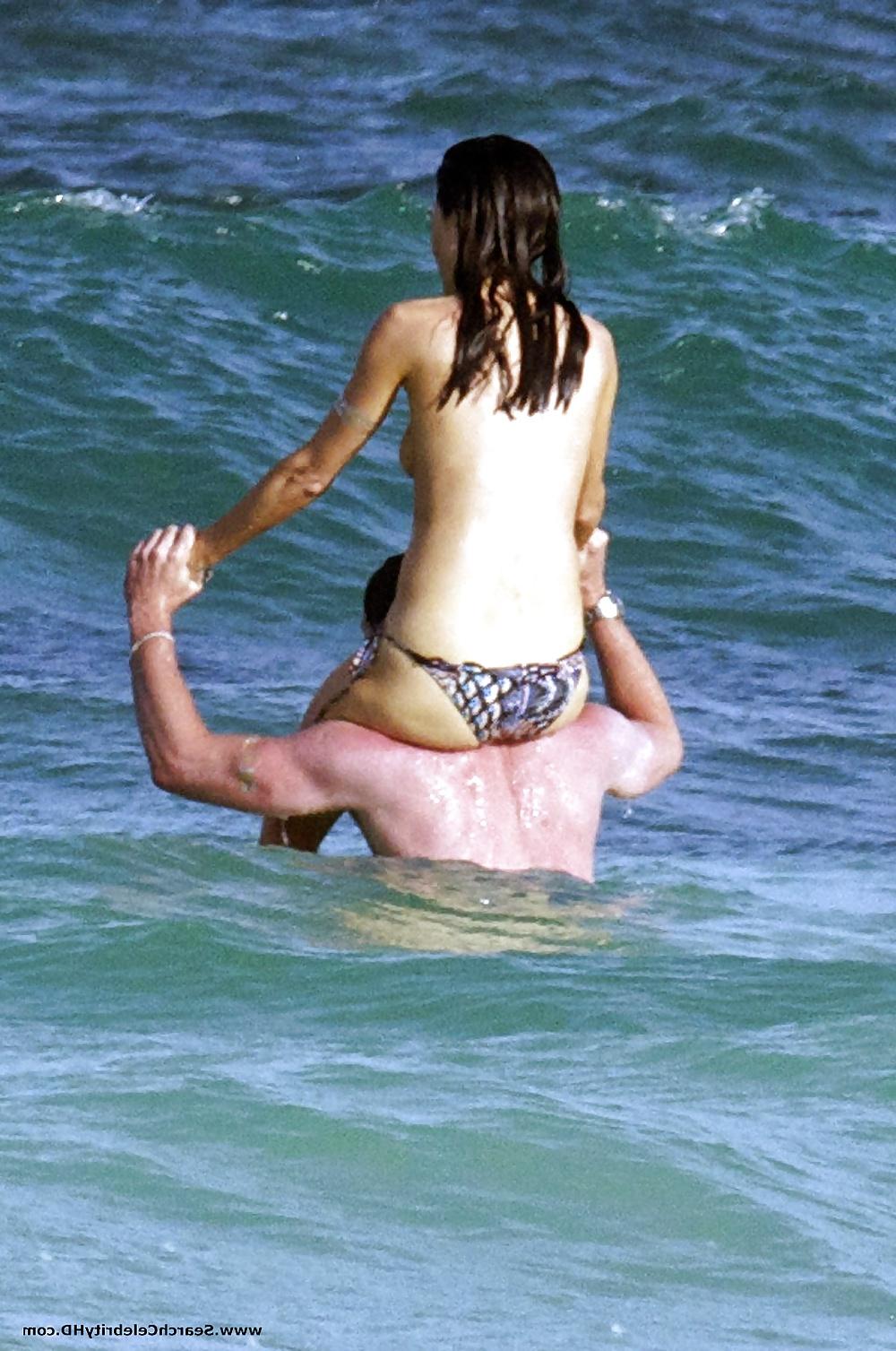25P Jaime Murray Topless On The Beach in Mexico