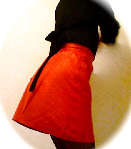 7P Leather skirt